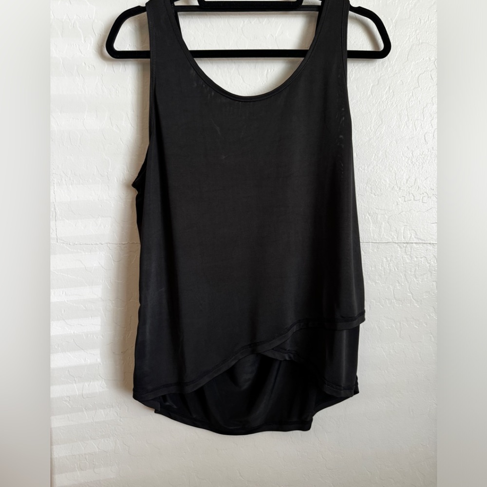 Senita Athletics Workout Top Sz: L Black